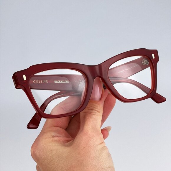 Celine CL40058I 066 Eyeglasses Red Butterfly Women CL 40058I - Picture 5 of 13